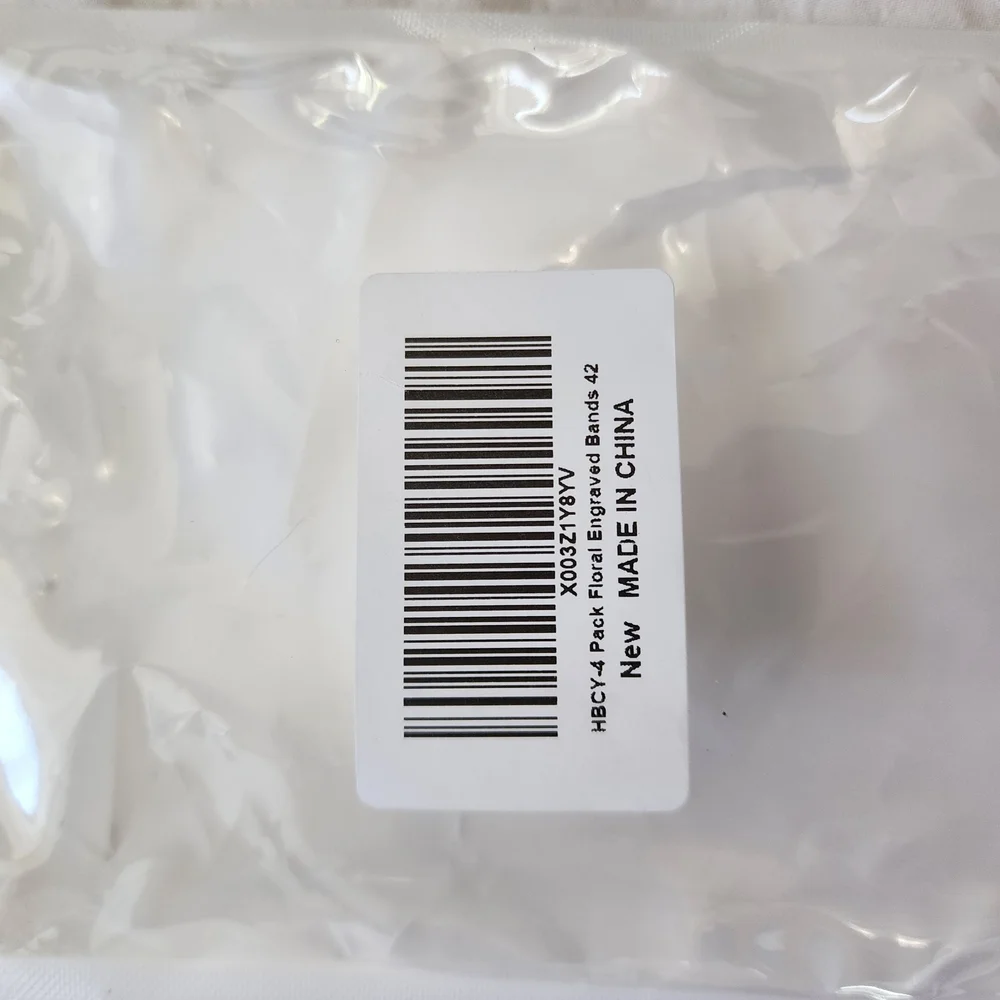 Set of Four Silicone Watch Bands For Apple 42mm
